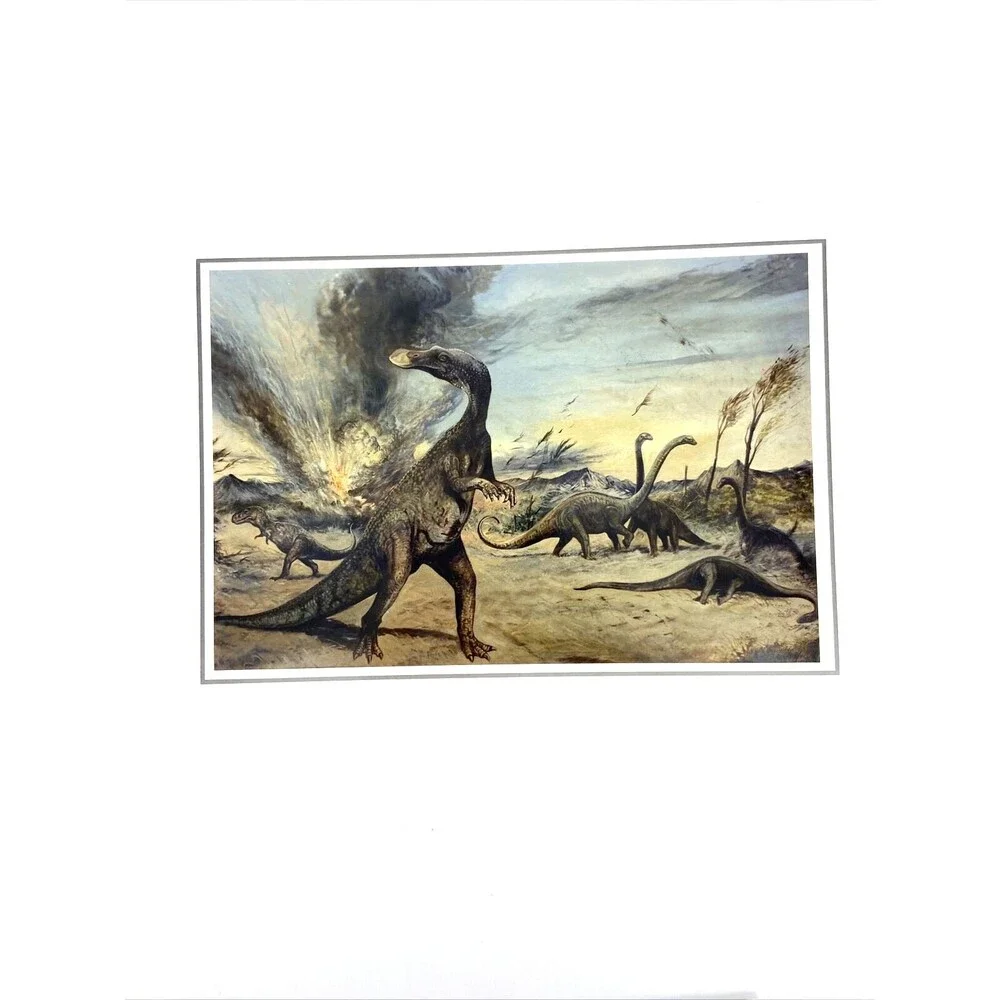 Lot of 8 Prehistoric Dinosaur Fine Art Notecards with Envelopes Josef Moravec